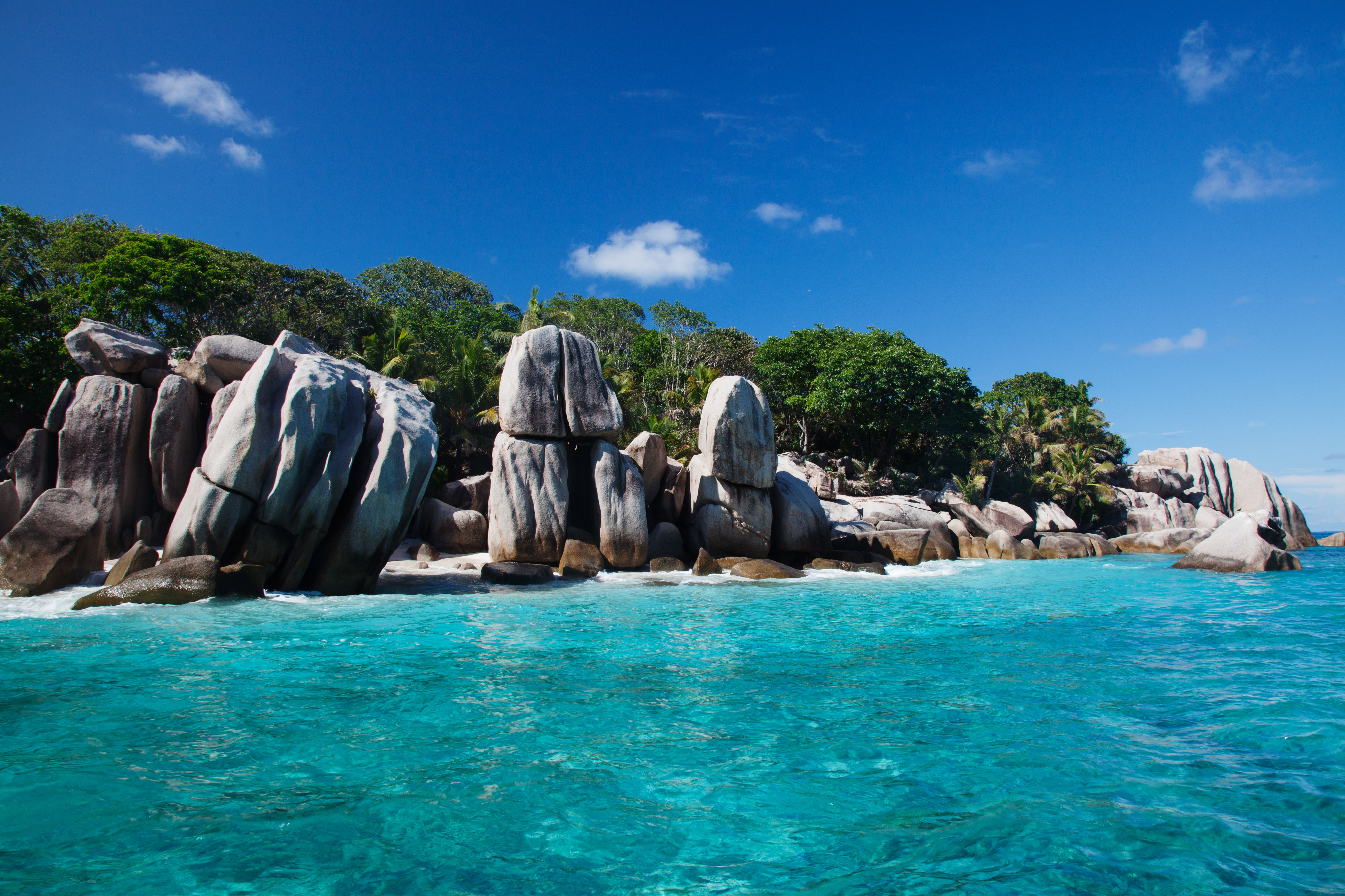 Ile Coco, a small island near La Digue, Seychelles