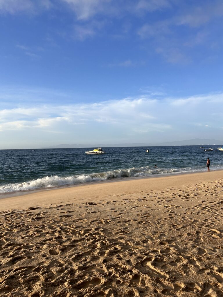 a sandy beachfront at Las Animas